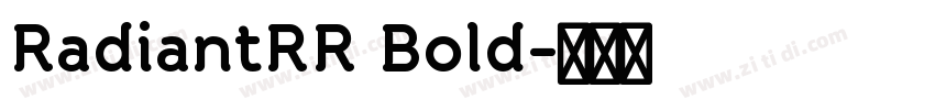 RadiantRR Bold字体转换